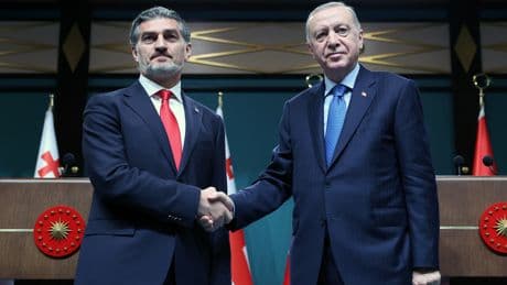Cumhurbaşkanı Erdoğan, Gürcü mevkidaşı onuruna akşam yemeği verdi