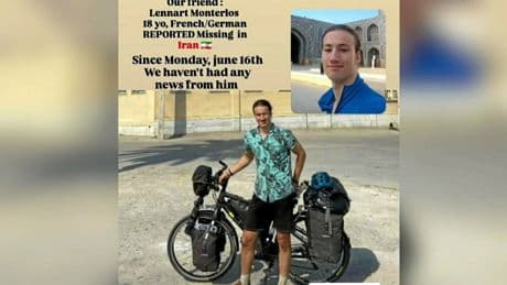 La disparition « inquiétante » d’un jeune Français de 18 ans en Iran