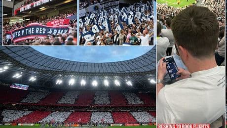 Revealed: The astronomical money Man United and Tottenham fans will have to pay to watch Europa League final in Bilbao as supporters are hit by dynamic pricing surge - and a three-star hotel is charging £2,400 for ONE night!