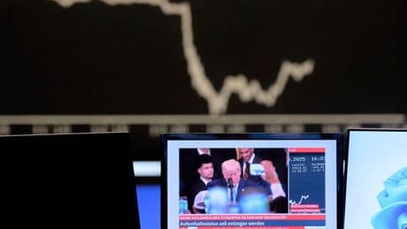 Stock markets plunge after Trump reignites trade war risk with threat of 50% tax on EU goods