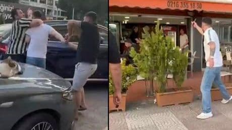 Kaza vahşete dönüştü: Saldırgan, sürücüyü yumrukladı, kadını bıçakla korkuttu: Boğazını keserim