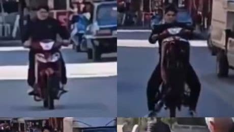 Mersin'de motosikletinin önünü kaldıran şahsa tarihi ceza