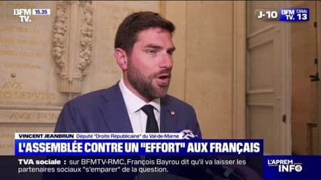 "Effort" des Français: "Ça sent bon les impôts", estime Vincent Jeanbrun, député "Droite Républicaine"
