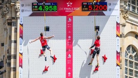 Finals in Dresden: Erster Deutscher beim Speedklettern unter fünf Sekunden