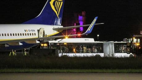 Ryanair passengers 'injured' after plane makes emergency landing during 'supercell' storm