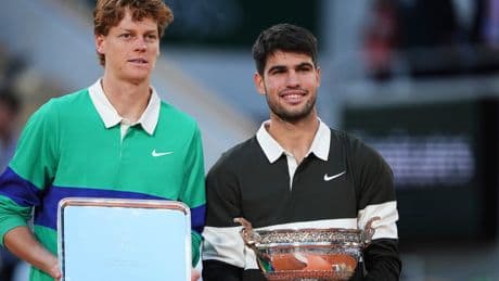 Jannik Sinner faces Carlos Alcaraz at Wimbledon in a rematch of their epic French Open final