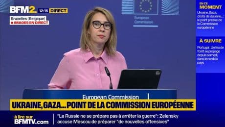 Guerre en Ukraine: "L'Union européenne s'active pour mettre l'Ukraine en position de force", détaille la porte-parole  de la Commission européenne