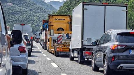 Lavori in autostrada, ancora code tra Chiavari e Rapallo
