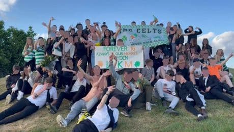 Pals of tragic teen Kayden Moy gather in hilltop tribute to 'best boy'