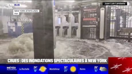 Des inondations spectaculaires dans les rues et le métro de New York