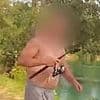 Shocking moment father and son fishermen attack water bailiffs when they are caught angling without a licence