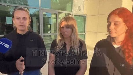 Moment Brit pole dancers issue grovelling apology after avoiding jail over scantily-clad display at hallowed Greek site