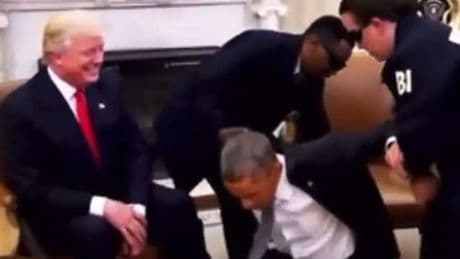 Donald Trump shares truly bizarre AI video of Barack Obama being arrested
