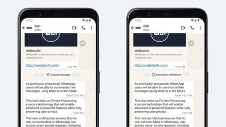 WhatsApp riassumerà i messaggi non letti grazie all’AI di Meta