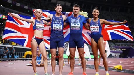 Great Britain miss out on mixed relay medal at World Athletics Championships