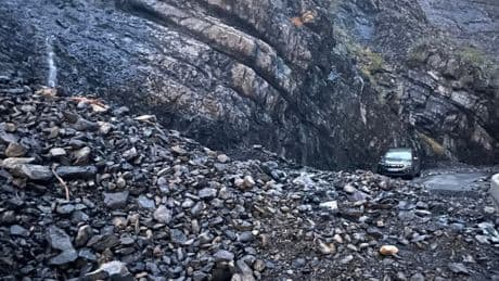 Éboulements: la route des Gorges de la Blanche menace de s'effondrer