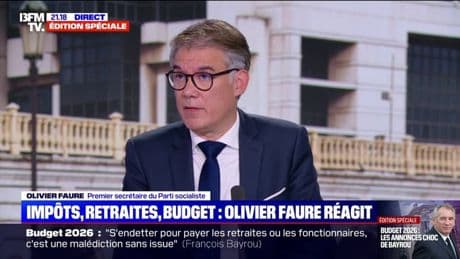 Effort national: "Quand il y a de la croissance, on peut vivre avec des déficits", affirme Olivier Faure, premier secrétaire du PS