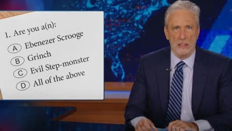 Jon Stewart skewers ‘motherf***er’ Donald Trump for his ‘toy rationing’ plan