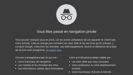 Non, la navigation privée ne vous garantit pas un total anonymat sur internet