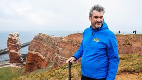 Helgoland-Reise: Der Klicksritter: Markus Söders (möglicher) Wahlkampf-Auftakt in Helgoland