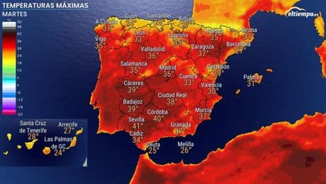 Más de la mitad de España, en alerta por tormentas con granizo y temperaturas sofocantes que podrían alcanzar los 41ºC