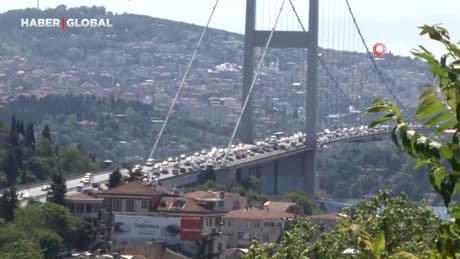15 Temmuz Şehitler Köprüsü'nde bayram trafiği