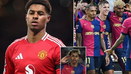 Barcelona plot Marcus Rashford loan move after Man United outcast revealed his desire to play alongside Lamine Yamal