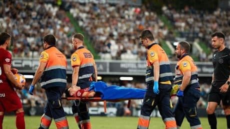 Pau Sans, al hospital por una luxación de codo en Castellón