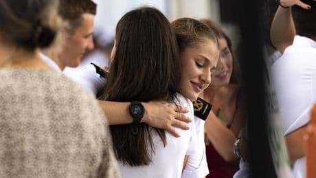 El emocionante reencuentro de Letizia y Leonor
