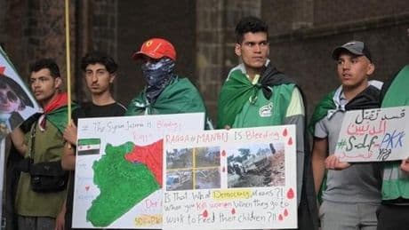 Hollanda'da PKK/YPG protesto edildi