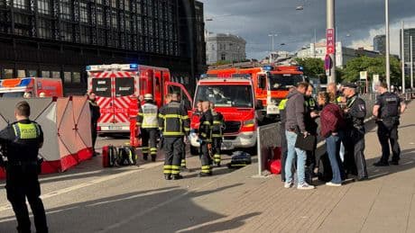 Una docena de heridos, la mayoría graves, tras ser atacados por una persona con un cuchillo en Hamburgo