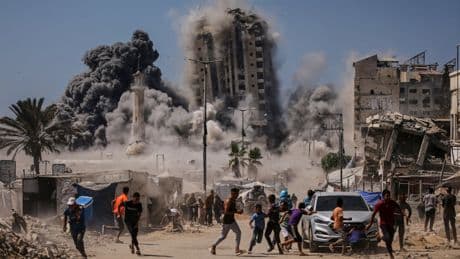Israel calls on famine-stricken Gaza City residents to move to safe zone as it expands operations