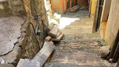 Cantiere del Pnrr, proteste per materiale edile abbandonato nella Pigna