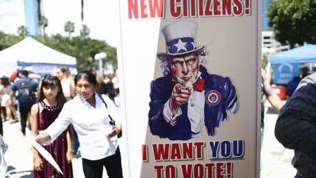 Trump administration blocks groups from voter registration at naturalization events