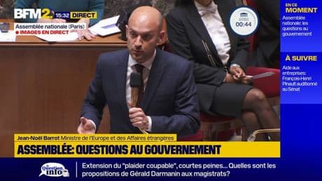 Jean-Noël Barrot dénonce des "opérations de désinformation" après la visite d'Emmanuel Macron à Kiev