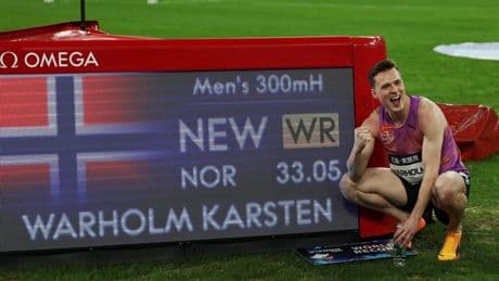 Leichtathletik-Diamond-League: Warholm läuft Weltrekord über 300 Meter Hürden