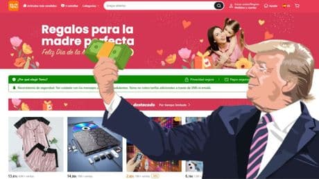 Comprar en Temu ya no será tan barato: así afectan los aranceles de Trump a los precios de la plataforma