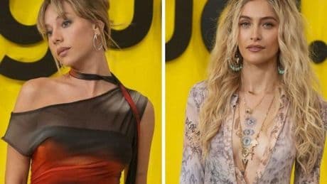 Ester Expósito y Paris Jackson se muestran en sintonía en un desfile de Desigual