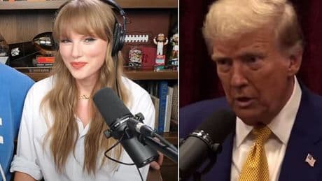 Taylor Swift obliterates Donald Trump and Joe Rogan's podcast ratings... but president could have the last laugh