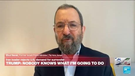 Toppling Iran's regime only way to end nuclear program, says former Israeli PM Barak