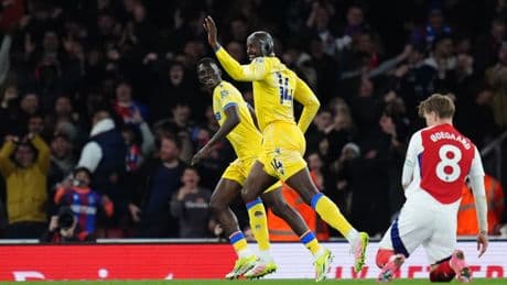 Liverpool title celebrations on ice as Arsenal draw with Crystal Palace