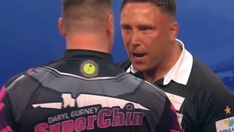 Gerwyn Price and Daryl Gurney in angry World Matchplay clash after sarcastic celebration