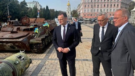 Koalition in Kiew: Spahn und Miersch besuchen Ukraine