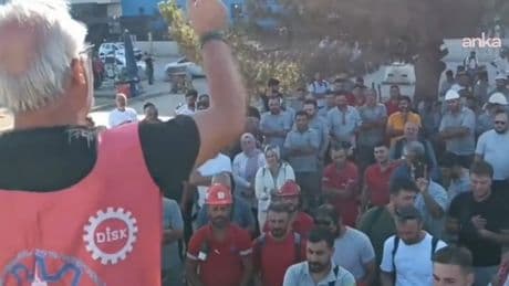 Kolin’e ait Sefine Tersanesi’nde işçiler iş bıraktı
