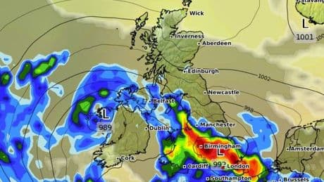 Hurricane Erin maps reveal when rainstorm will drench Brits with one area spared