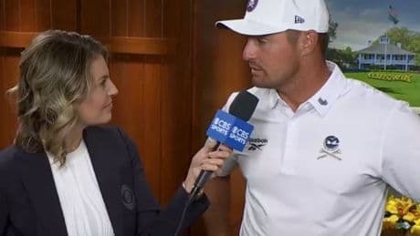 Amanda Balionis takes sly dig at Rory McIlroy when interviewing Bryson DeChambeau