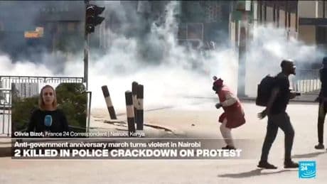 Sixteen deaths recorded in Kenya protests, most killed by police, Amnesty Kenya says
