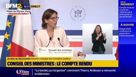 Budget 2026: Amélie de Montchalin ne souhaite pas une taxe visant les plus fortunés