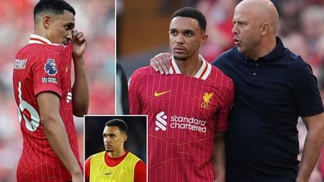 Arne Slot reveals his 'hope' for Trent Alexander-Arnold ahead of his Liverpool farewell - after outgoing star cut a lonely figure in loss at Brighton