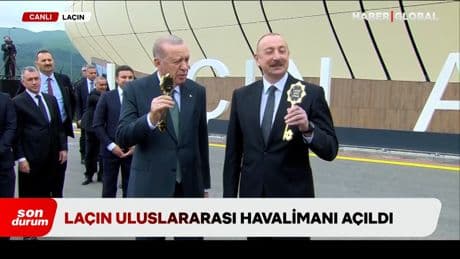 İşgalden kurtulan topraklarda açılış: Aliyev Erdoğan’ı havalimanında karşıladı